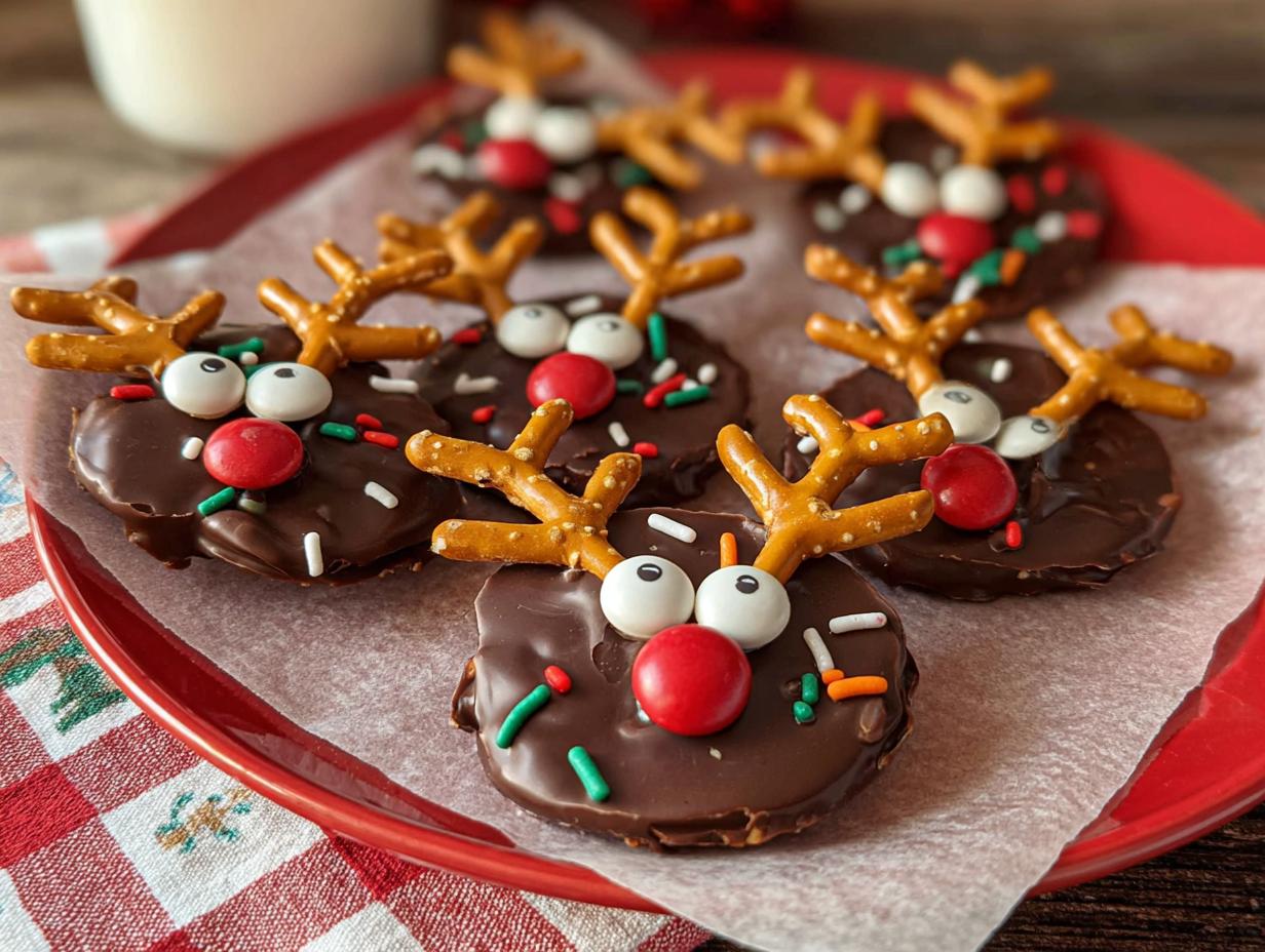 Easy 1-Hour Reindeer Christmas Bark, Kids Will Love