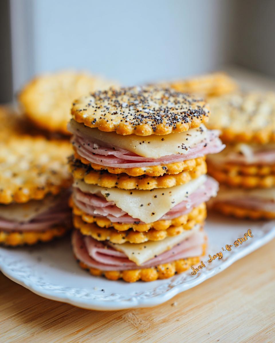 Ritz Cracker Party Sandwiches - Fun Date Night Snack - detail 2
