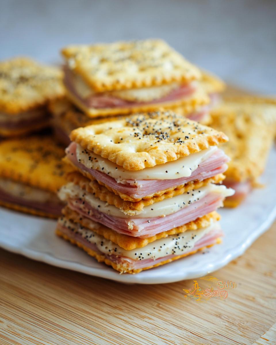 Ritz Cracker Party Sandwiches - Fun Date Night Snack - detail 3