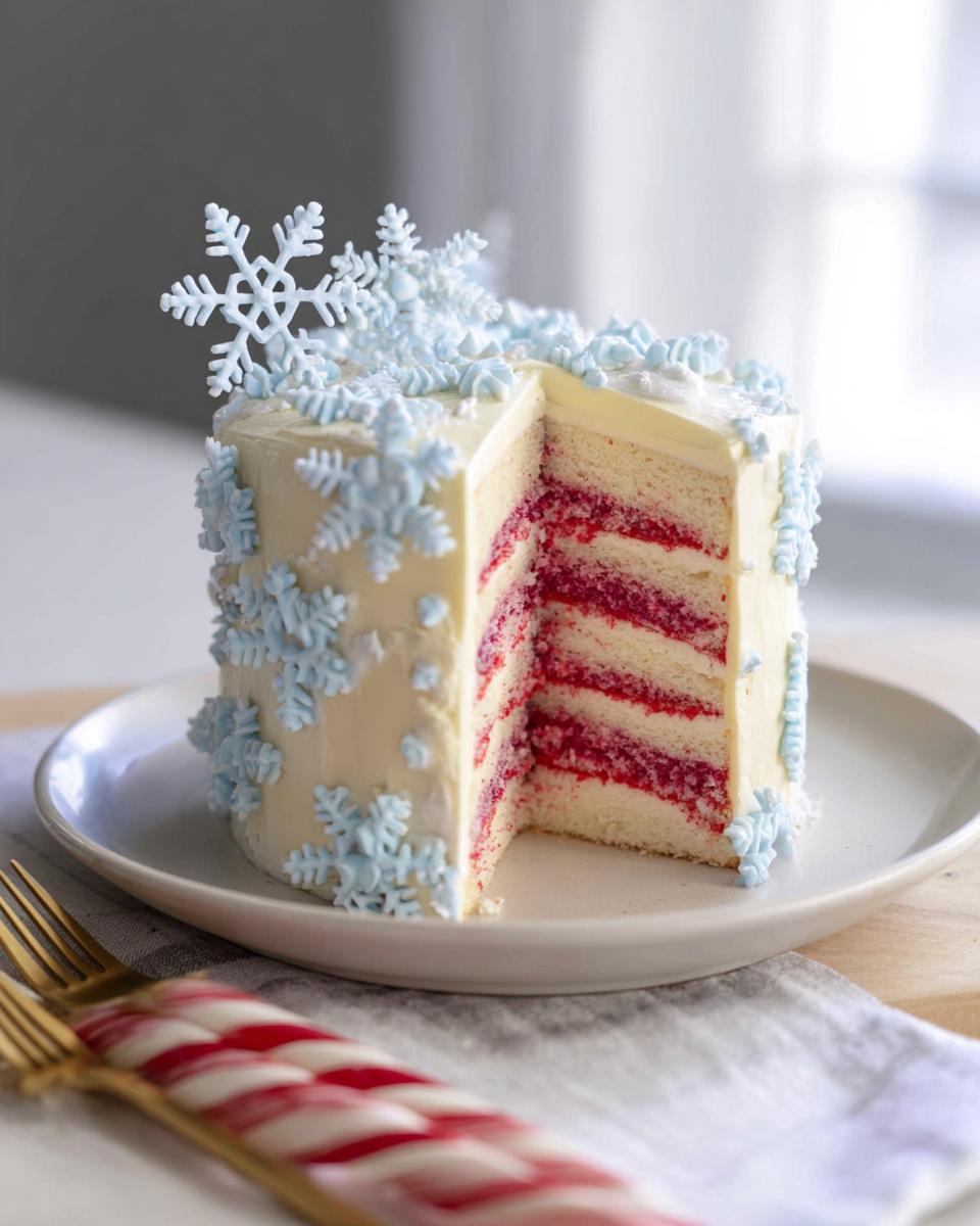 Snowflake Swirl Cake - detail 2