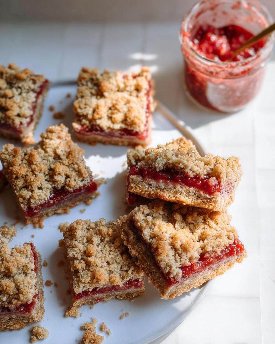 Strawberry Chia Seed Jelly Squares - detail 2