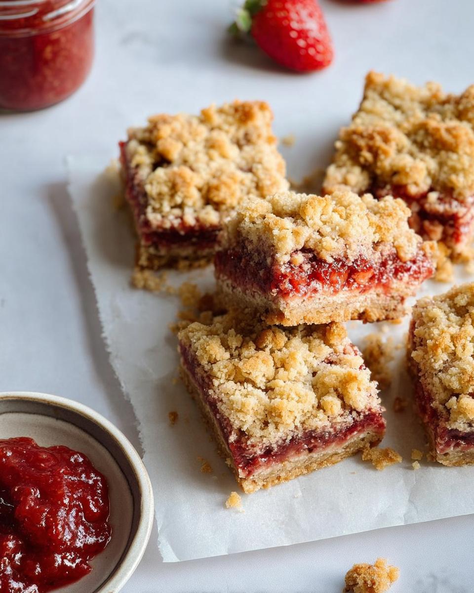 Strawberry Chia Seed Jelly Squares - detail 3