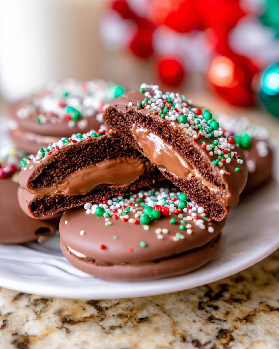 Triple Chocolate Sandwich Cookies - detail 1