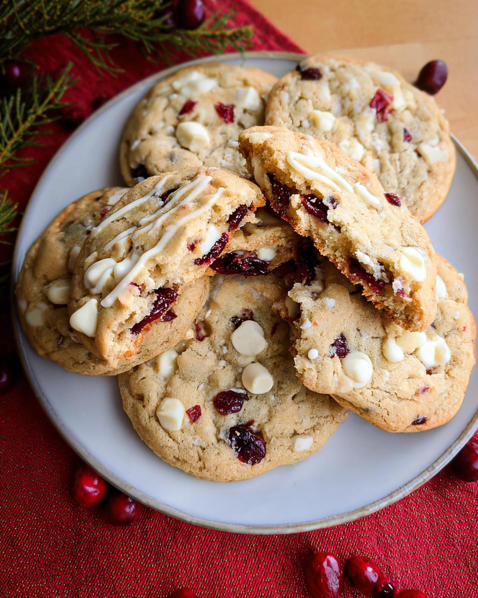 White Chocolate Cranberry Cookies Recipe - detail 1