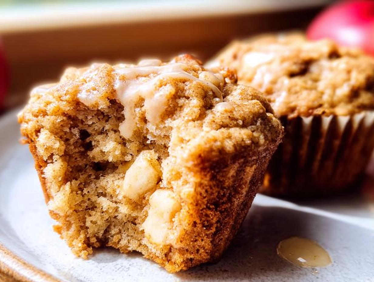 Apple Cinnamon Greek Yogurt Muffins