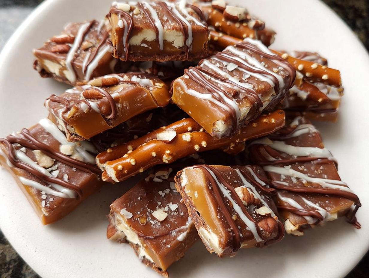 Irresistible Caramel Pretzel Bites: Only 8 Ingredients