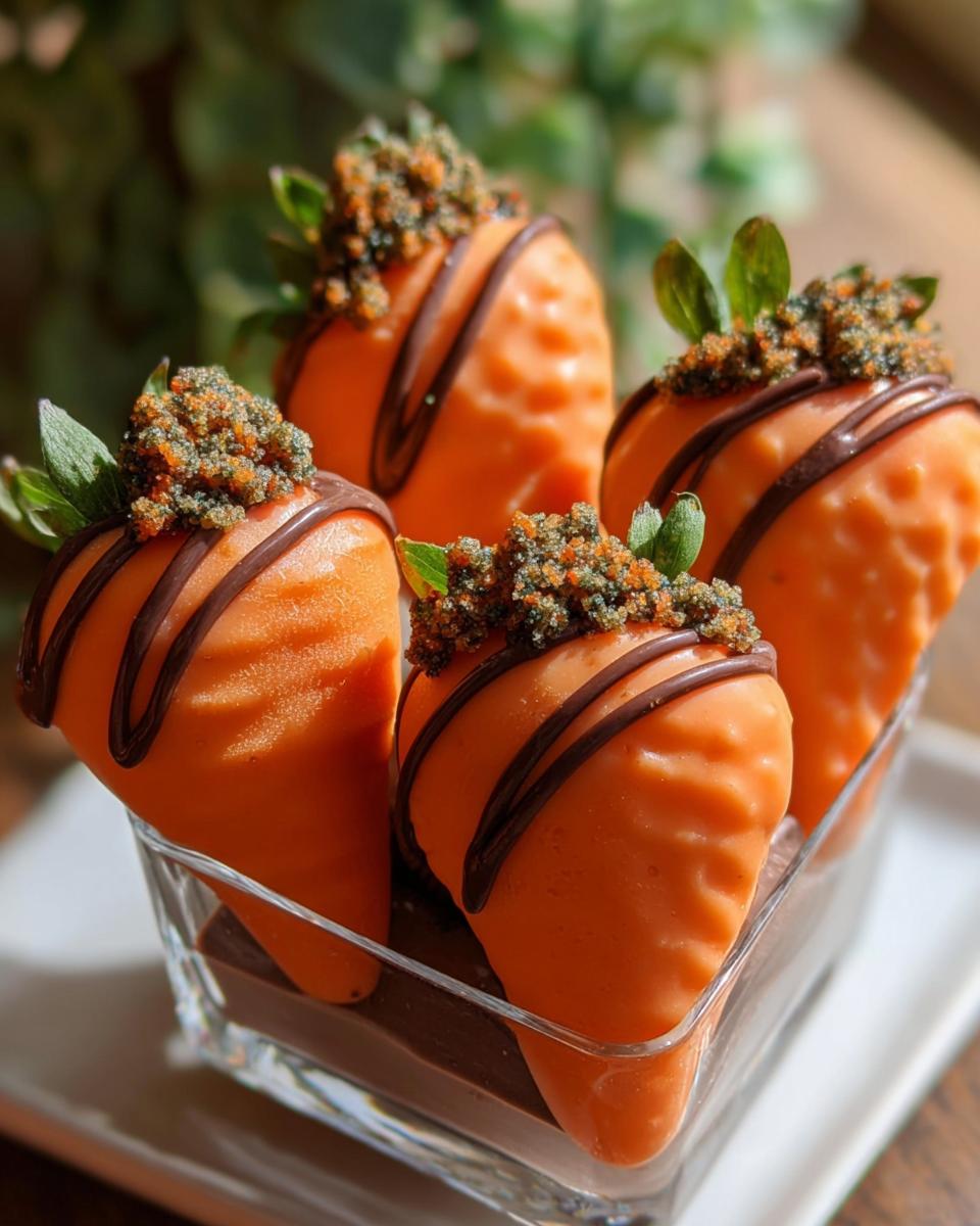 Carrot Chocolate Strawberries - detail 1