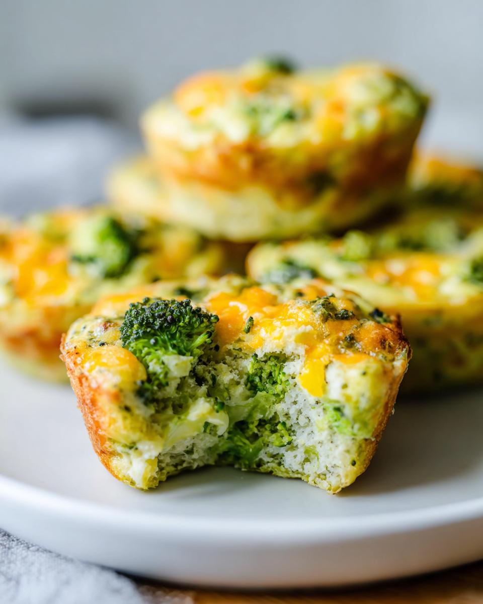 Cheesy Broccoli Protein Muffins - detail 2