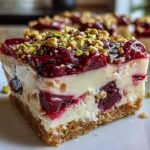 Cherry Pistachio Cheesecake