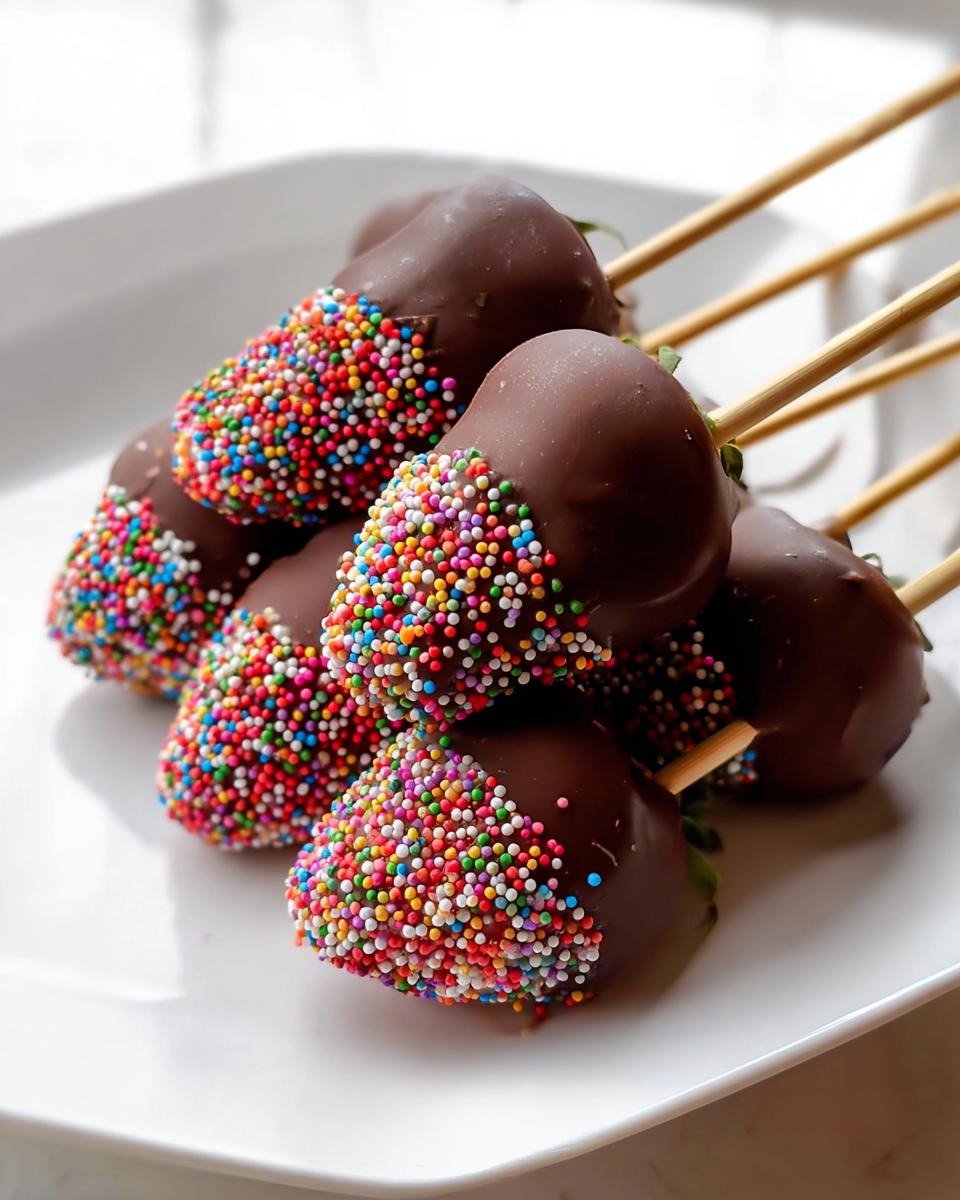 Chocolate Covered Strawberry Skewers - detail 3