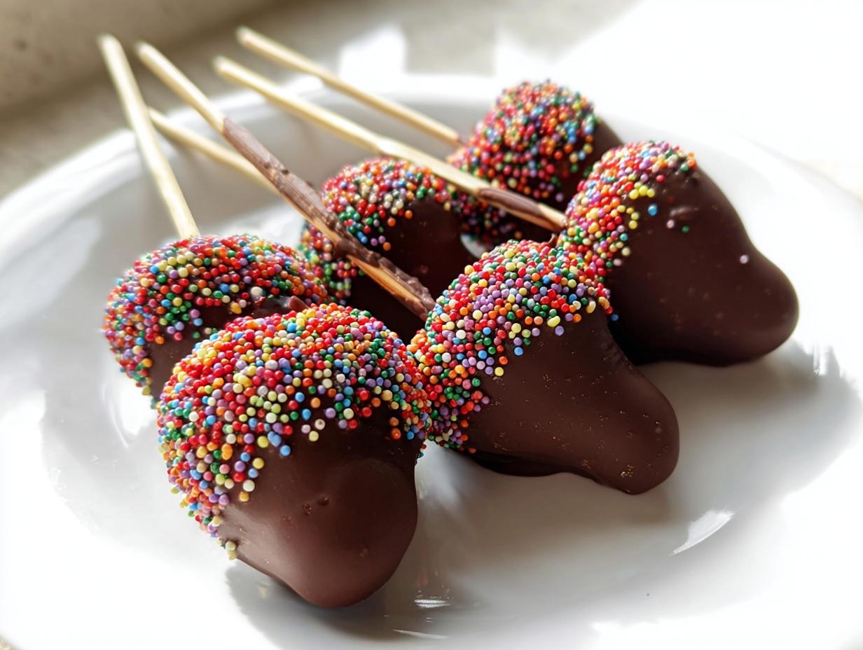 Delicious Chocolate Covered Strawberry Skewers in 30 Minutes