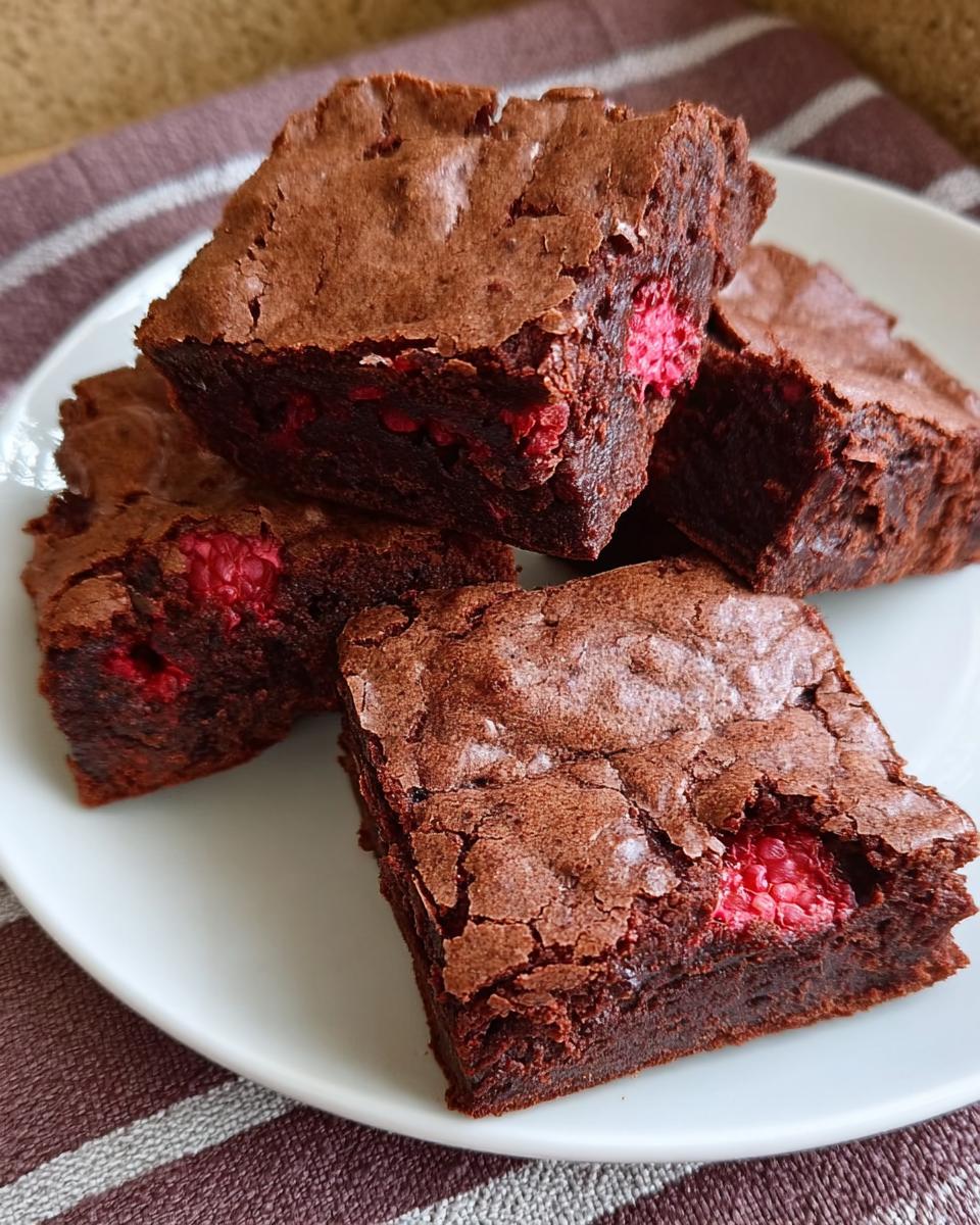 Chocolate Raspberry Brownies - detail 1