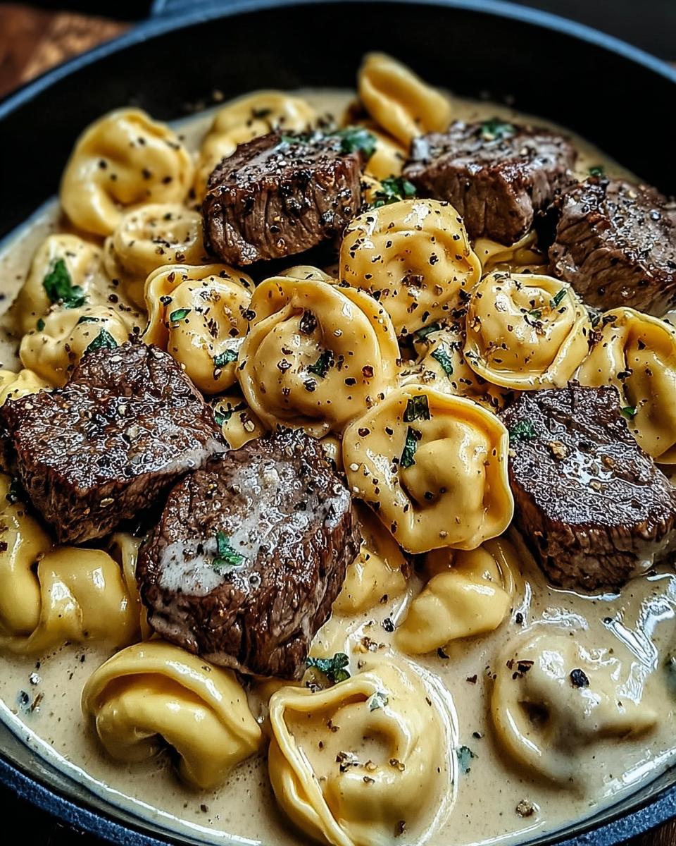 Cracked Garlic Steak Tortellini in Creamhouse Sauce Bliss - detail 3