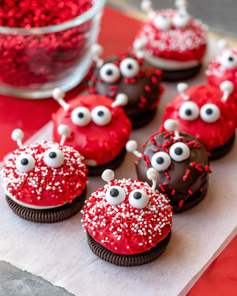Cute Love Bug Oreos - detail 2