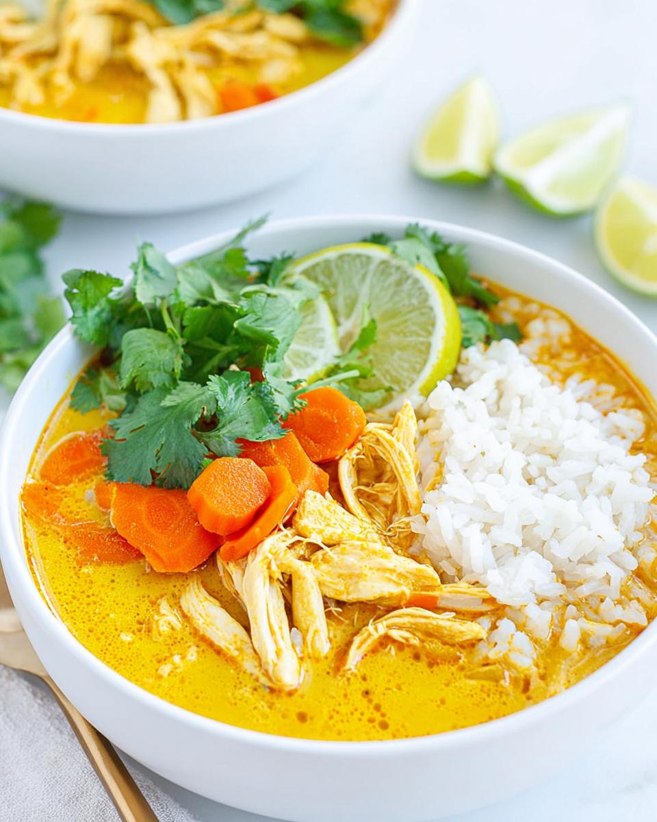 Easy Chicken Curry Soup with Rice - detail 3