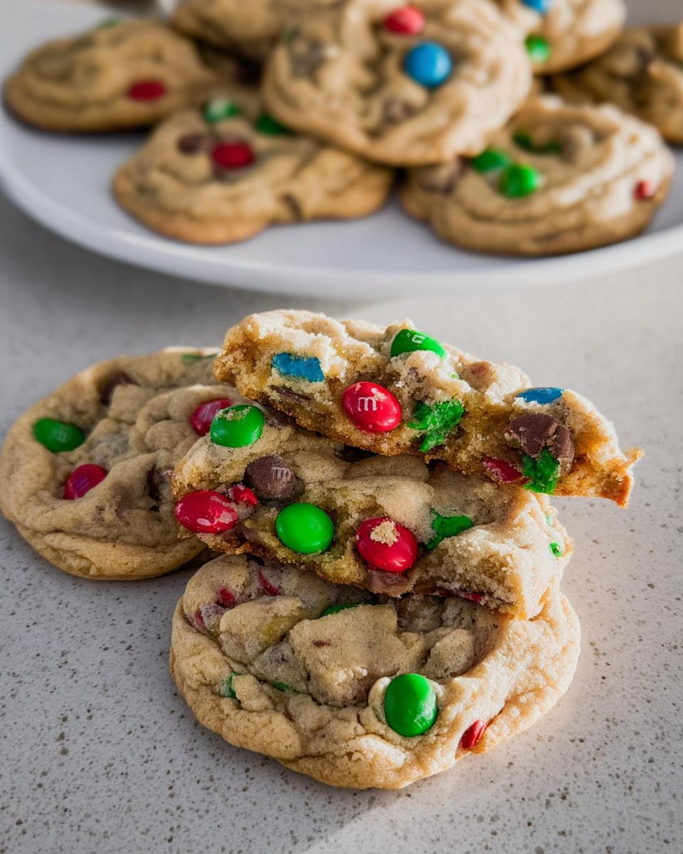 Easy M&M Valentine Cookies - detail 2
