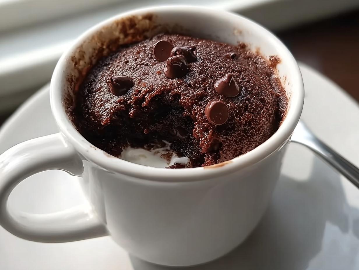 Easy Recipe Chocolate Mug Cake: 90 Secs of Bliss
