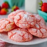 Easy Strawberry Cake Mix Cookies