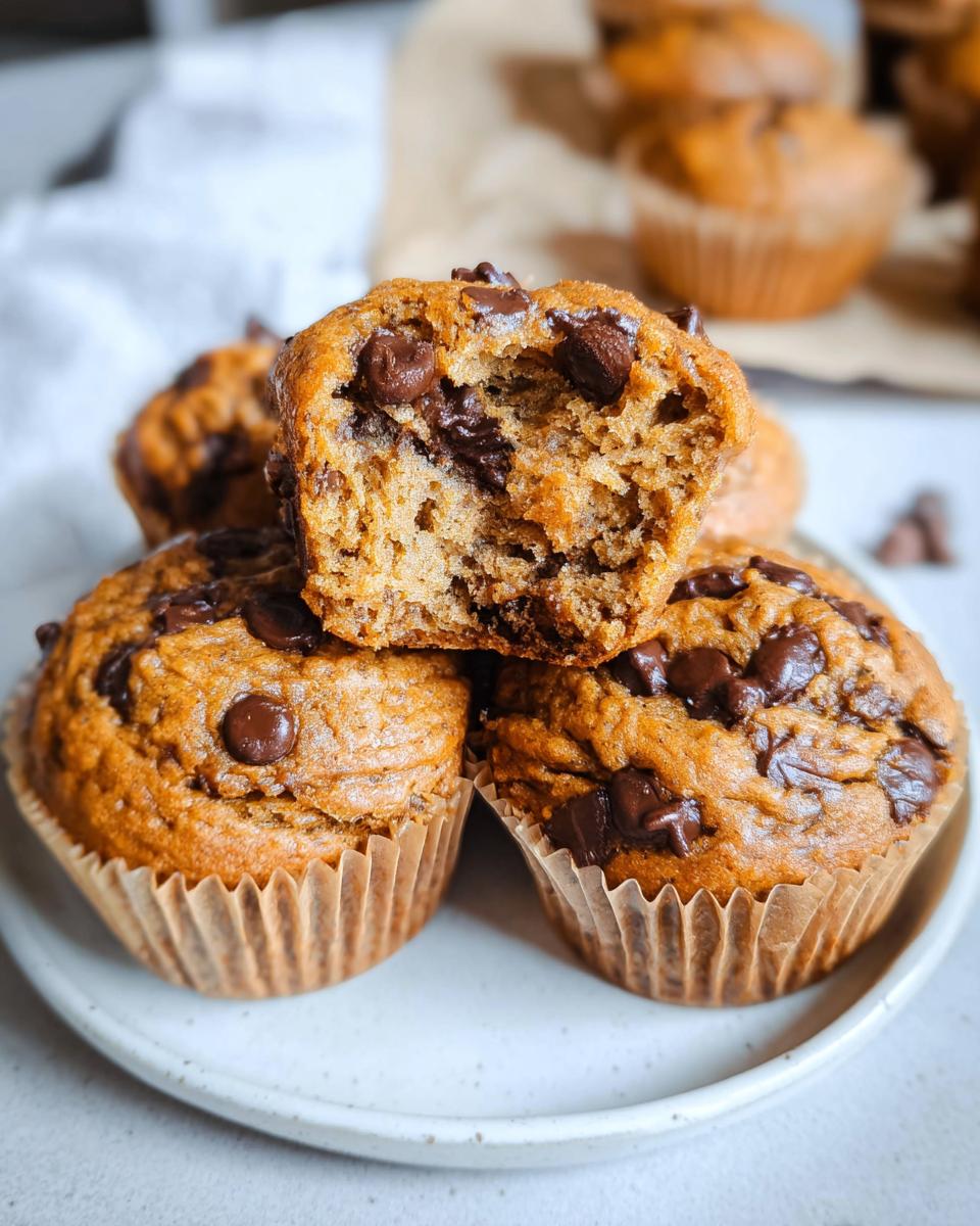 Flourless Peanut Butter Banana Muffins - detail 1