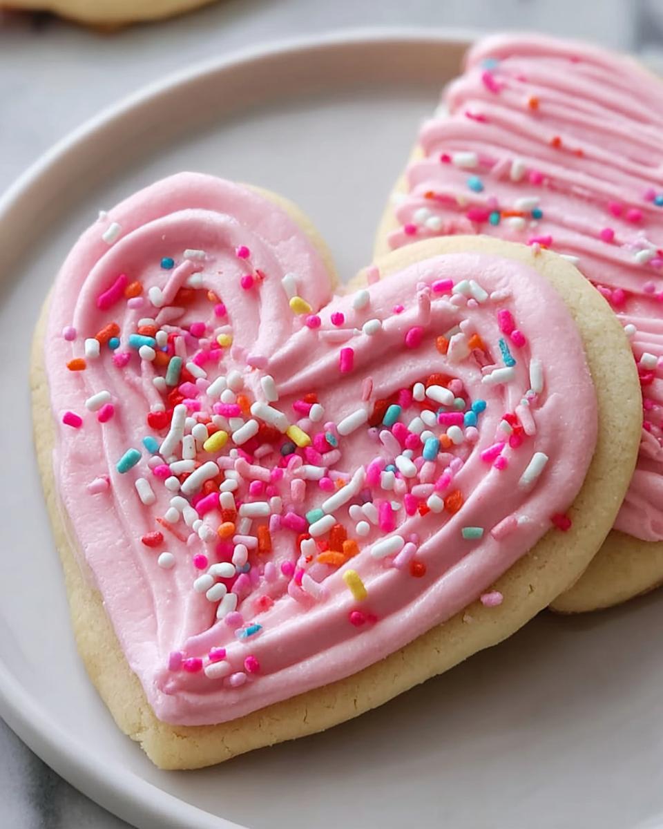 Frosted Heart Sugar Cookies - detail 1