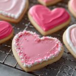 Frosted Heart Sugar Cookies