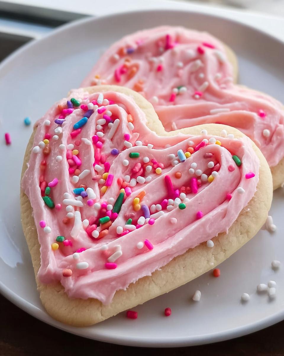 Frosted Heart Sugar Cookies - detail 2