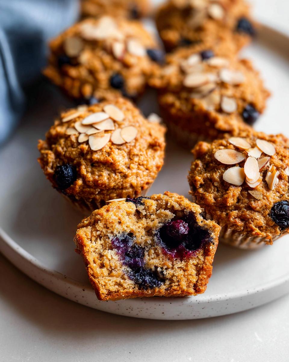 Healthy Blueberry Almond Muffins - detail 1