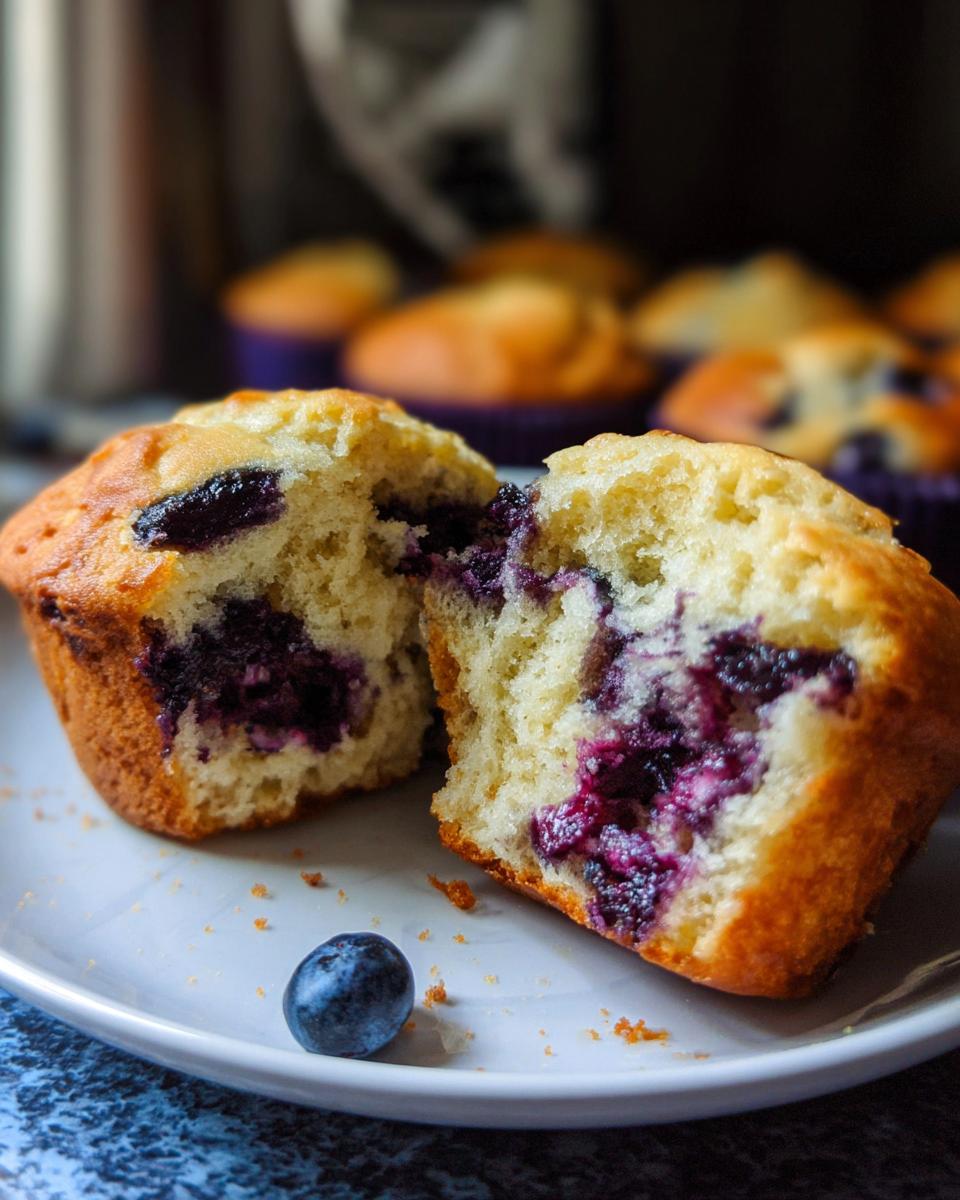 Healthy Greek Yogurt Blueberry Protein Muffins - detail 2