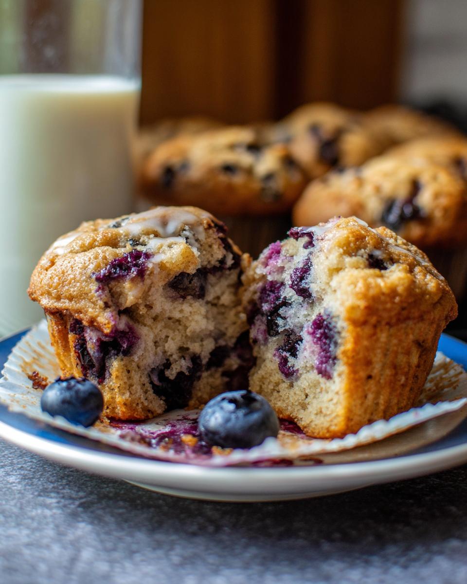 Healthy Greek Yogurt Blueberry Protein Muffins - detail 3