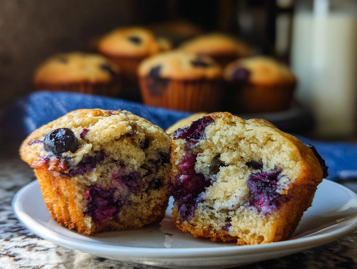 Devour 272 Calorie Healthy Greek Yogurt Blueberry Protein Muffins