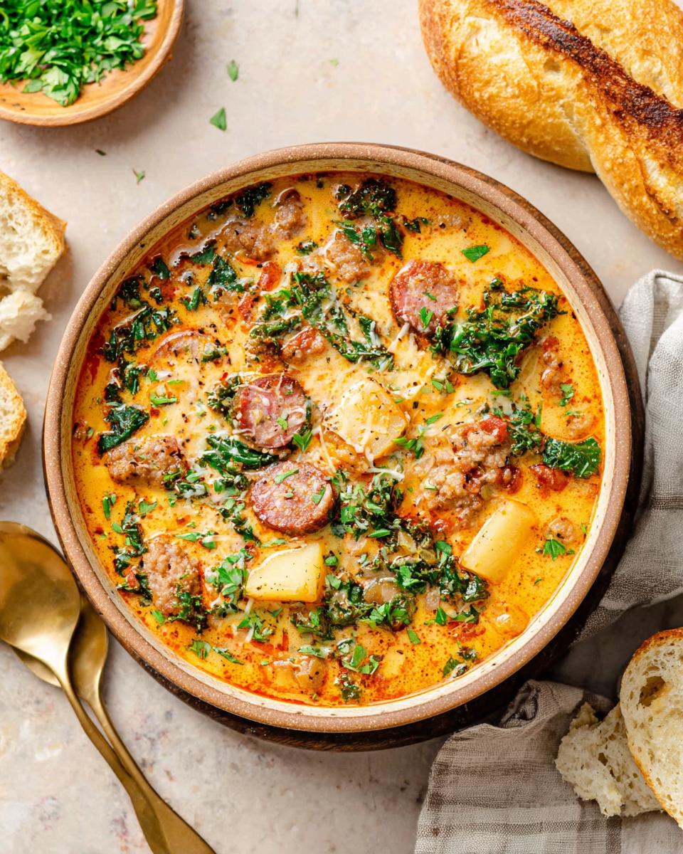 Healthy Simple One Pot Sausage Kale Soup - detail 1