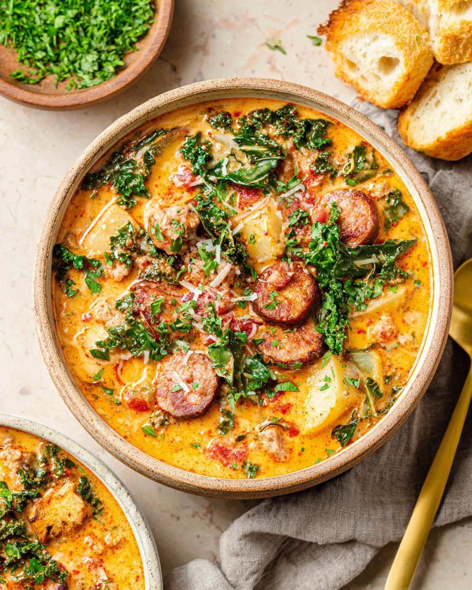 Healthy Simple One Pot Sausage Kale Soup