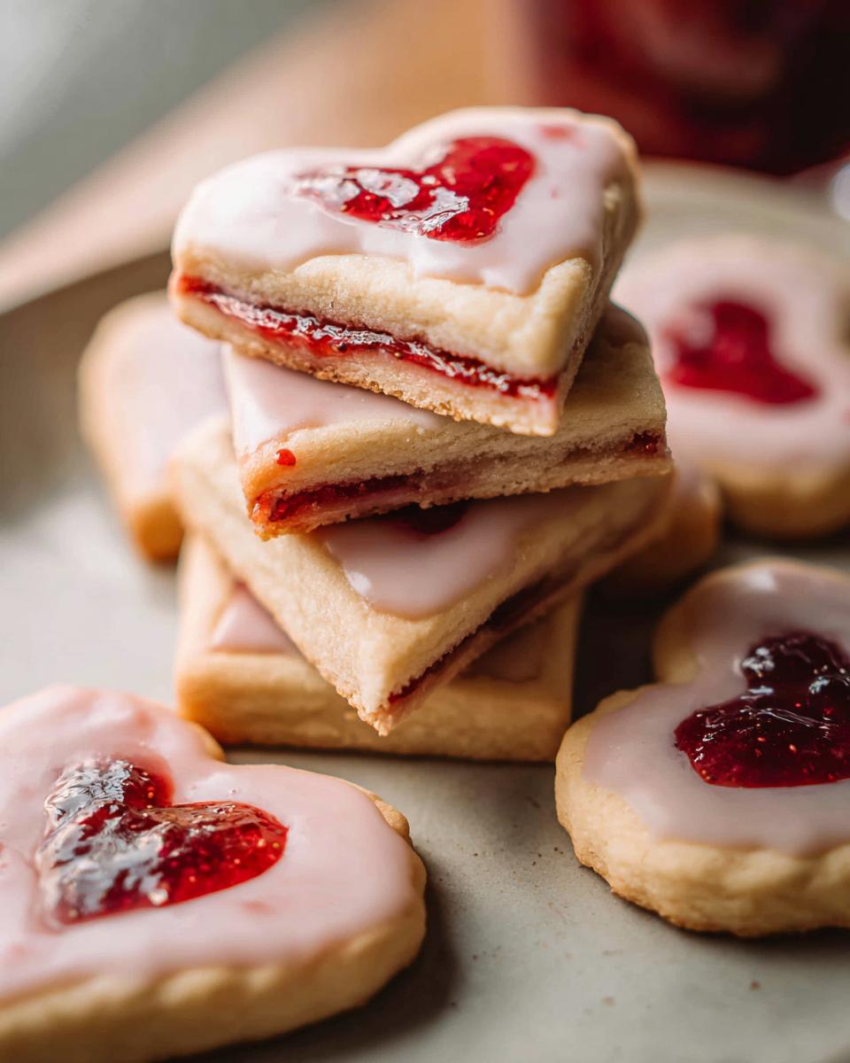 Heart Strawberry Cookies - detail 1