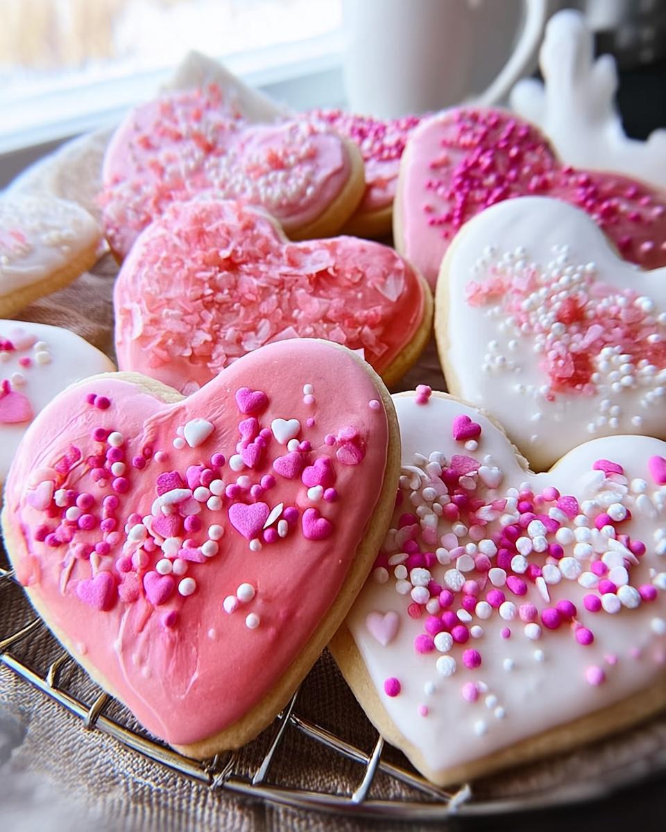 Iced Heart Shaped Cookies - detail 1