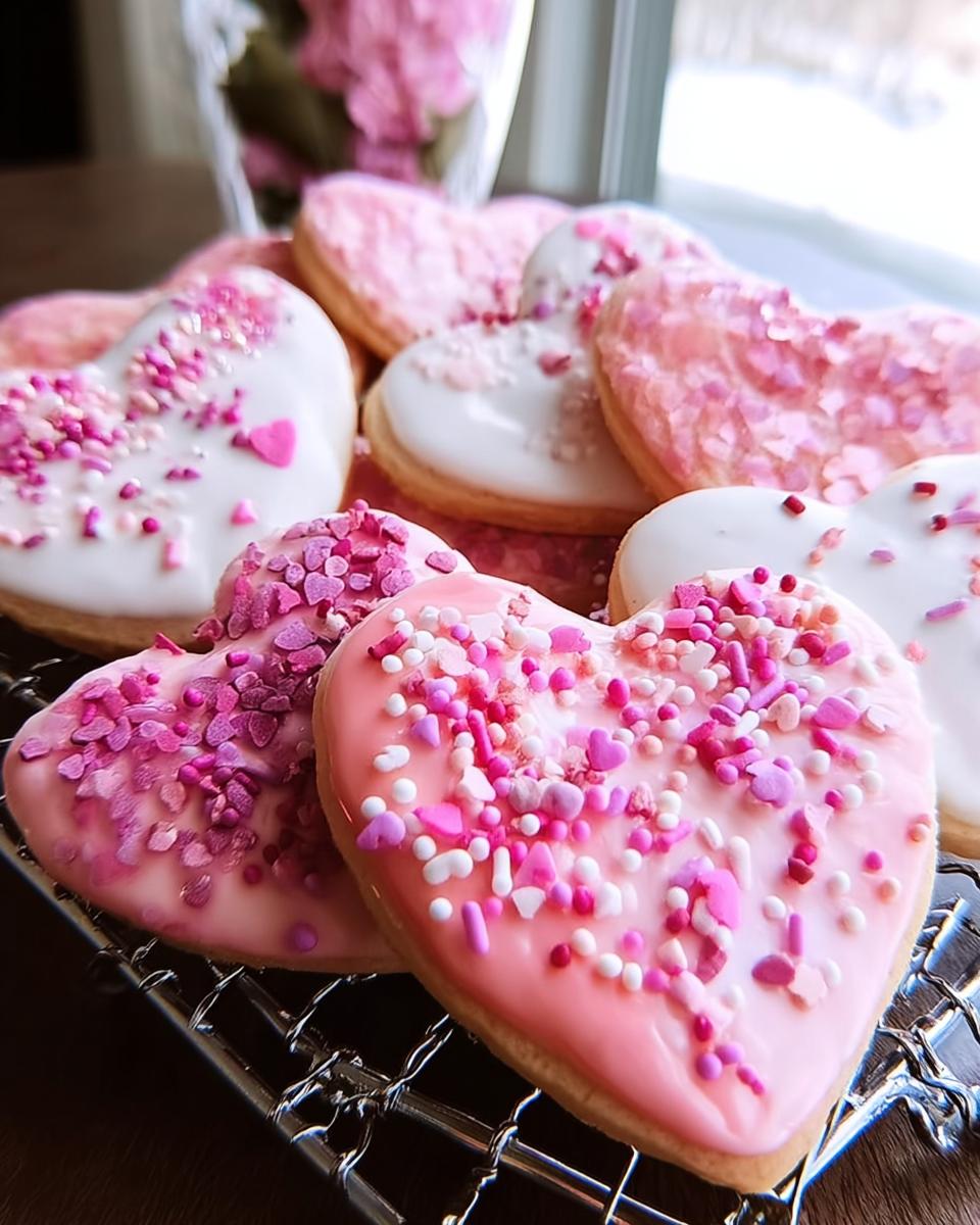 Iced Heart Shaped Cookies - detail 2