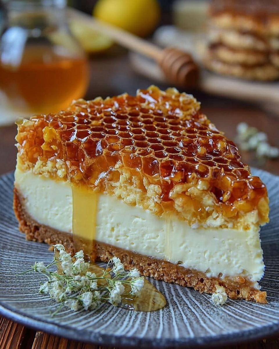 Bake a Flawless Lemon Lavender Cheesecake Topped with Honeycomb