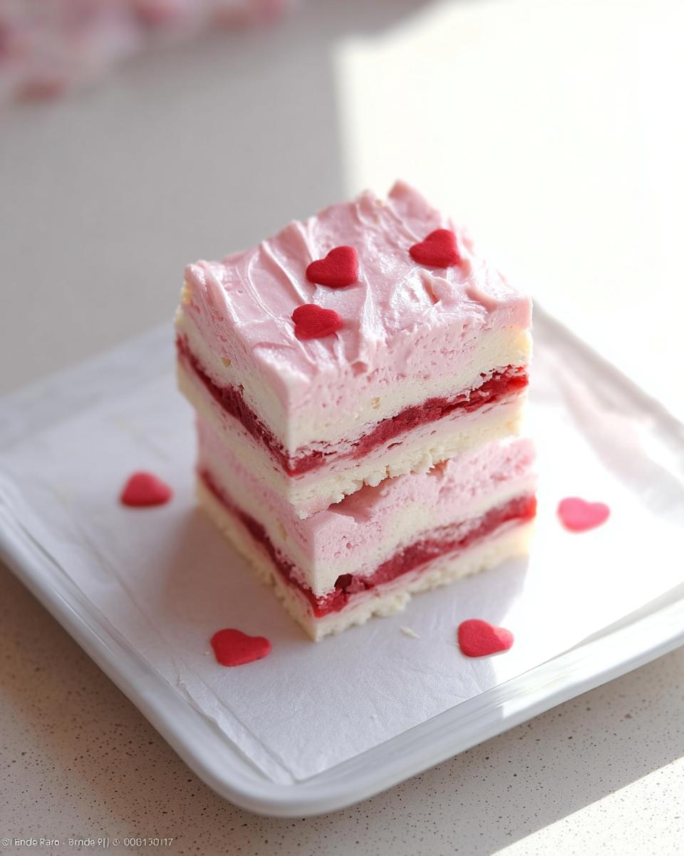 No Bake Strawberry Fudge - detail 2