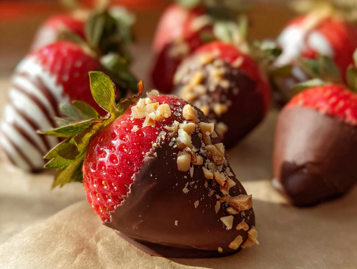 Sinful Nutella Covered Strawberries in Just 15 Minutes