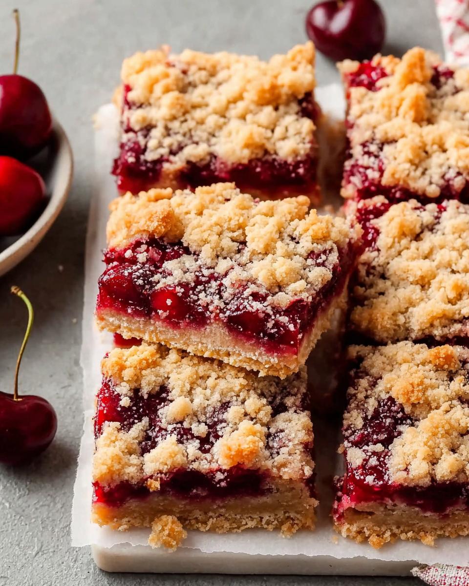 Quick Cherry Crumble Bars - detail 1