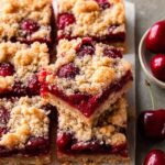 Quick Cherry Crumble Bars