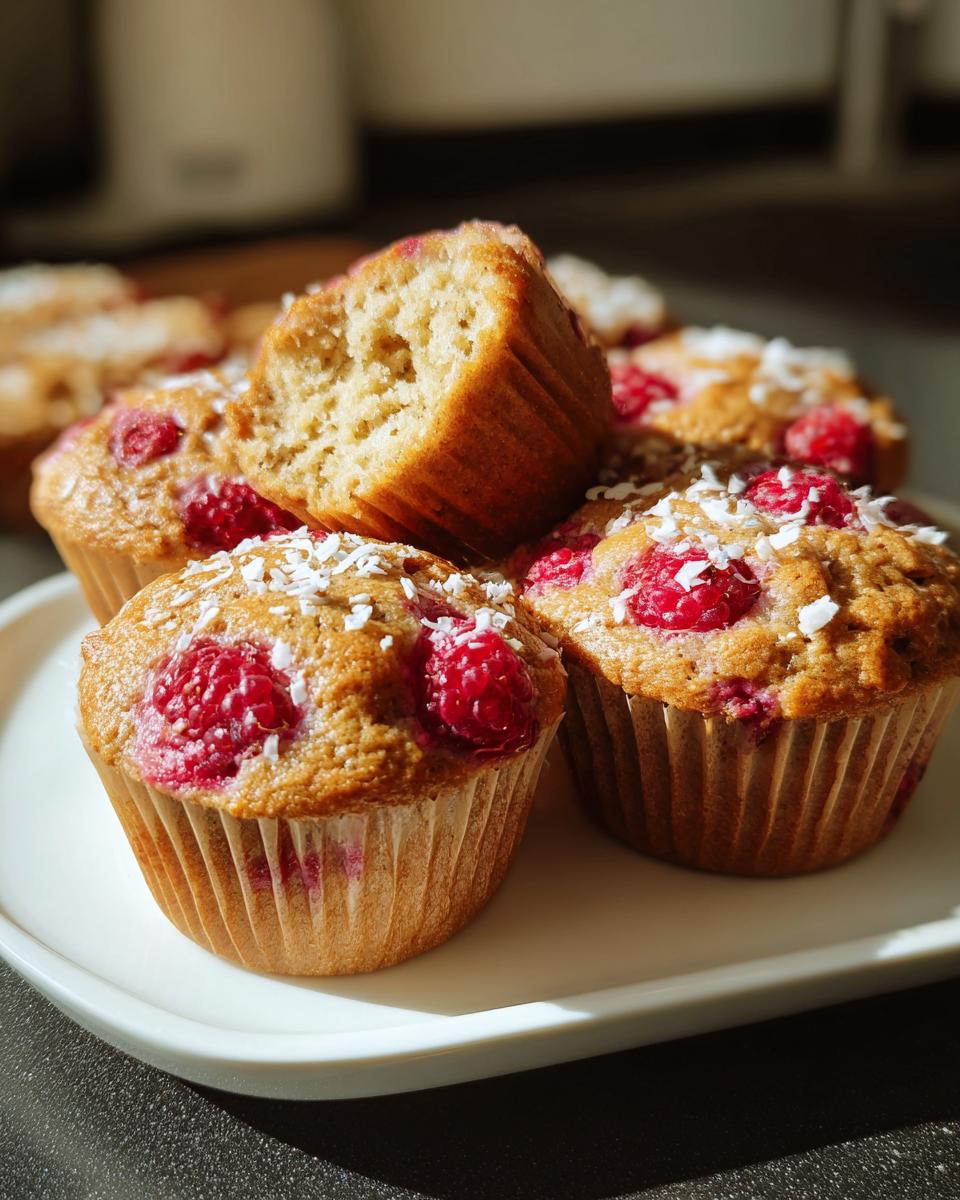 Raspberry Protein Power Muffins - detail 2