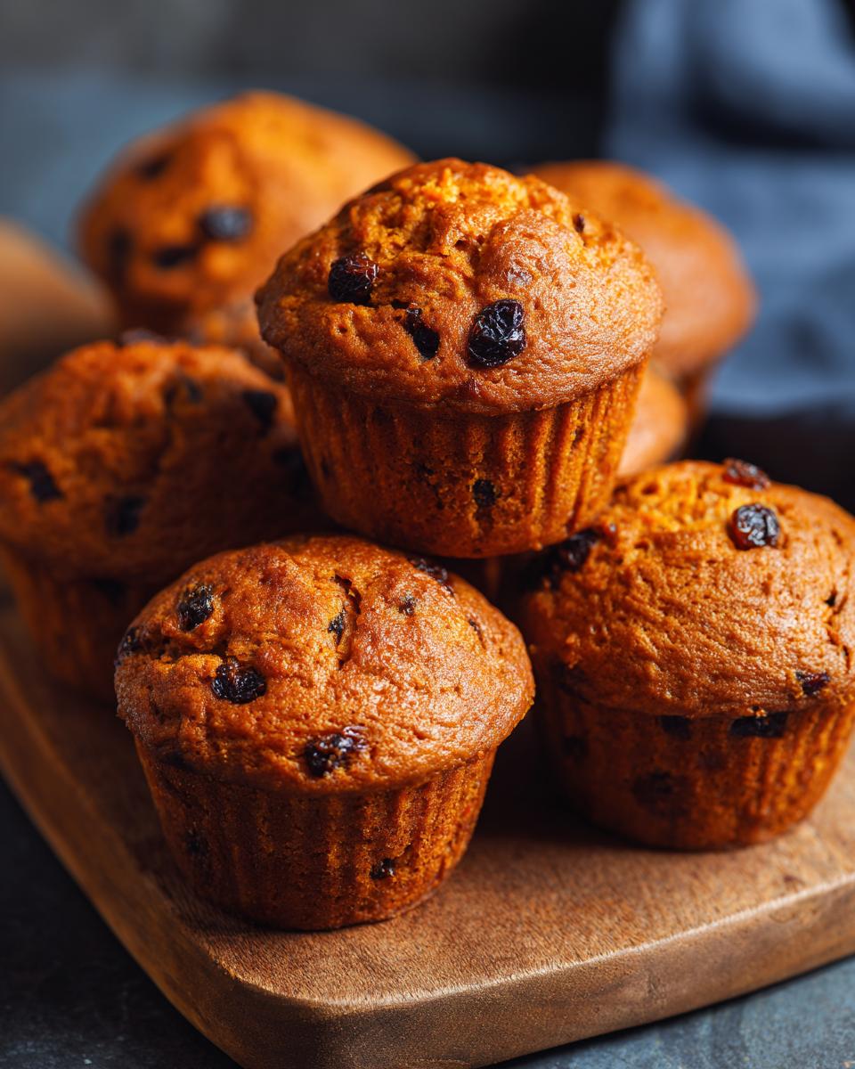 Spiced Carrot and Raisin Muffins - detail 1