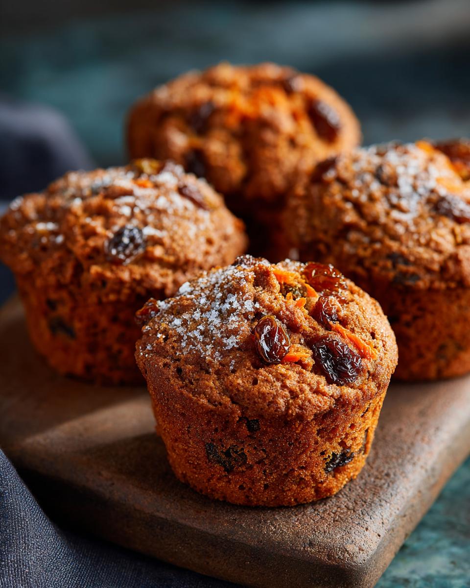 Spiced Carrot and Raisin Muffins - detail 2