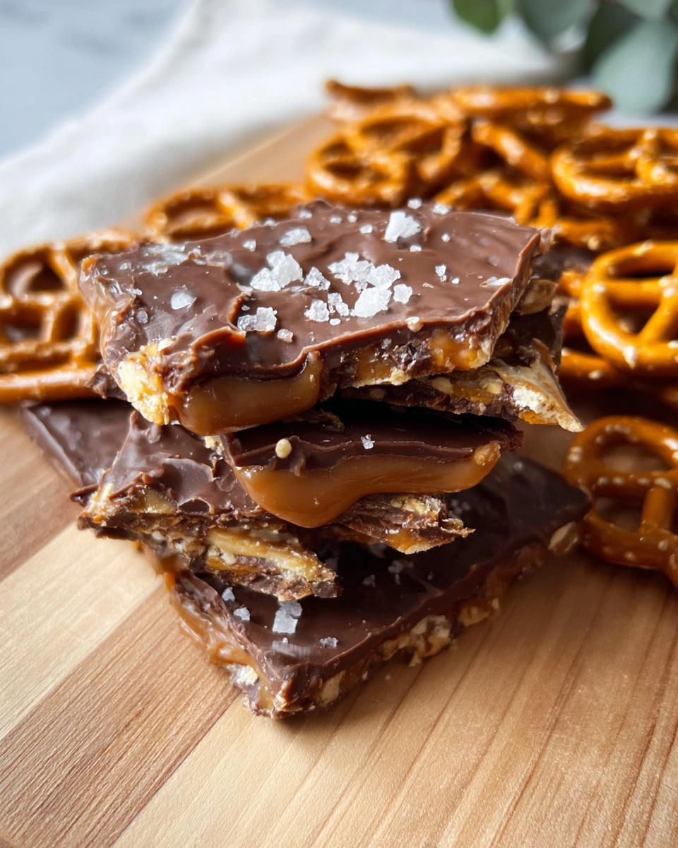 The Best Salted Caramel Pretzel Bark - detail 3