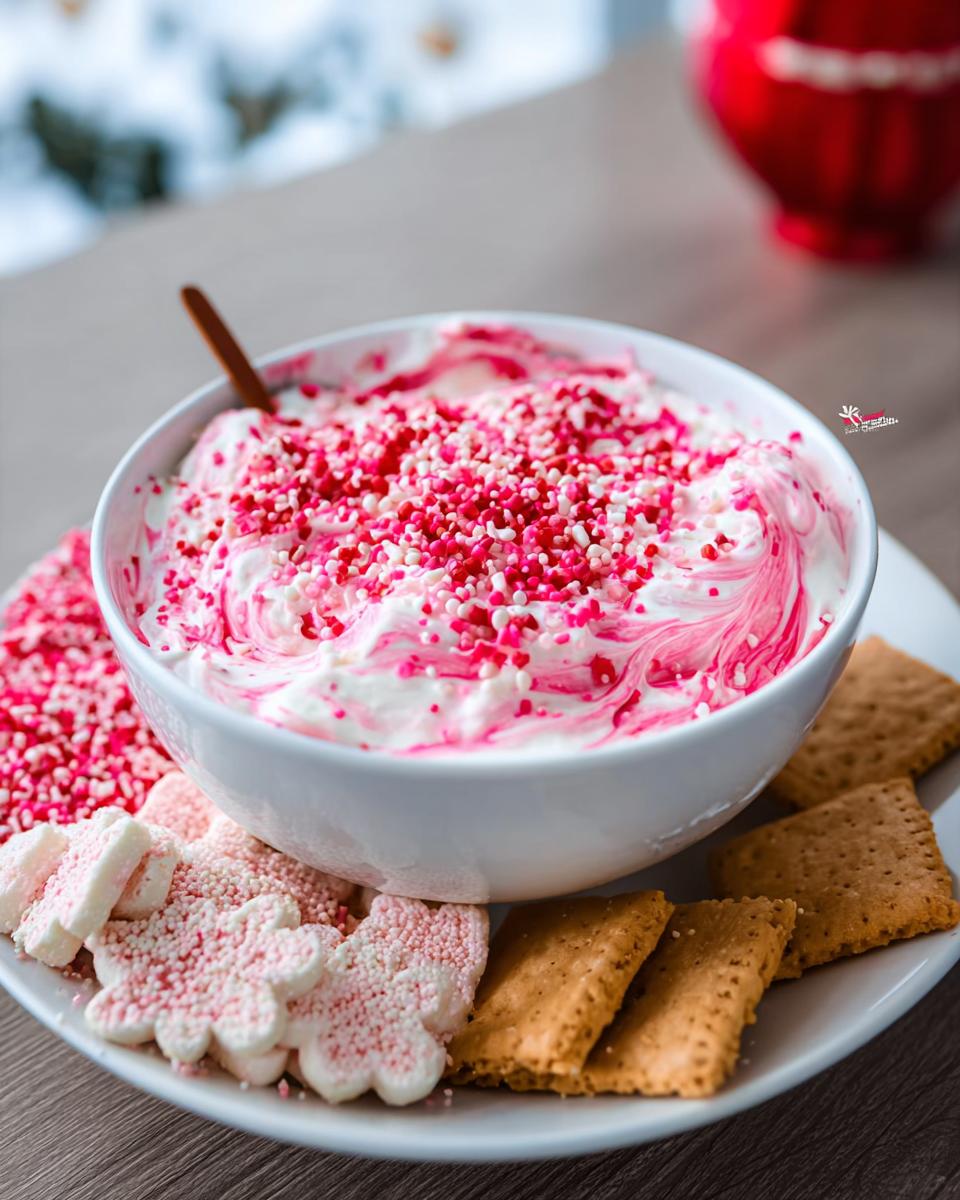 Valentine’s Day Dip Dessert - detail 1