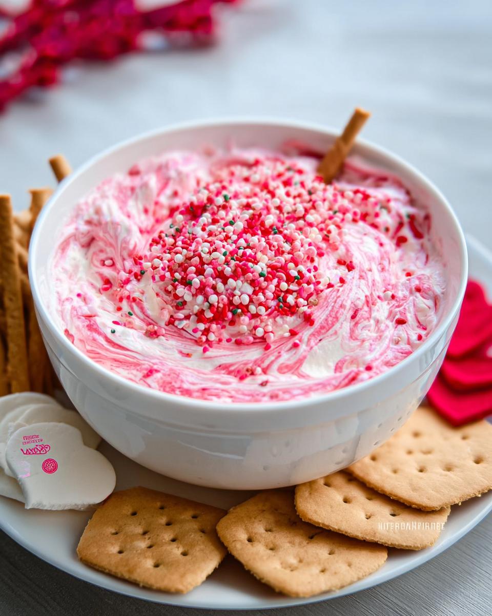 Valentine’s Day Dip Dessert - detail 2