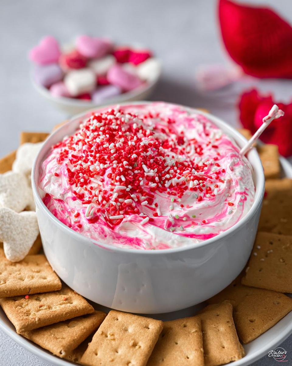 Valentine’s Day Dip Dessert - detail 3