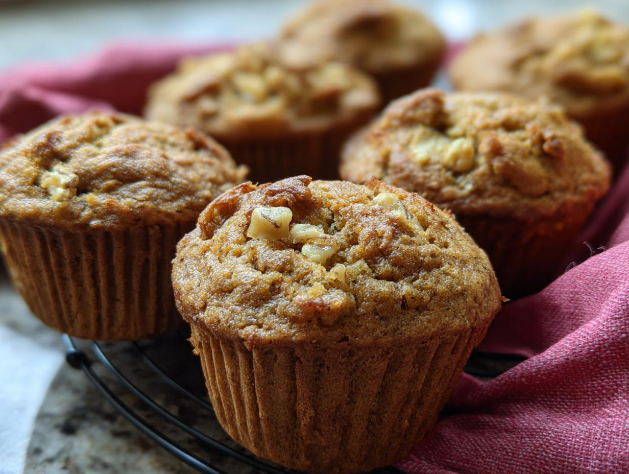 Whole Wheat Banana Walnut Muffins