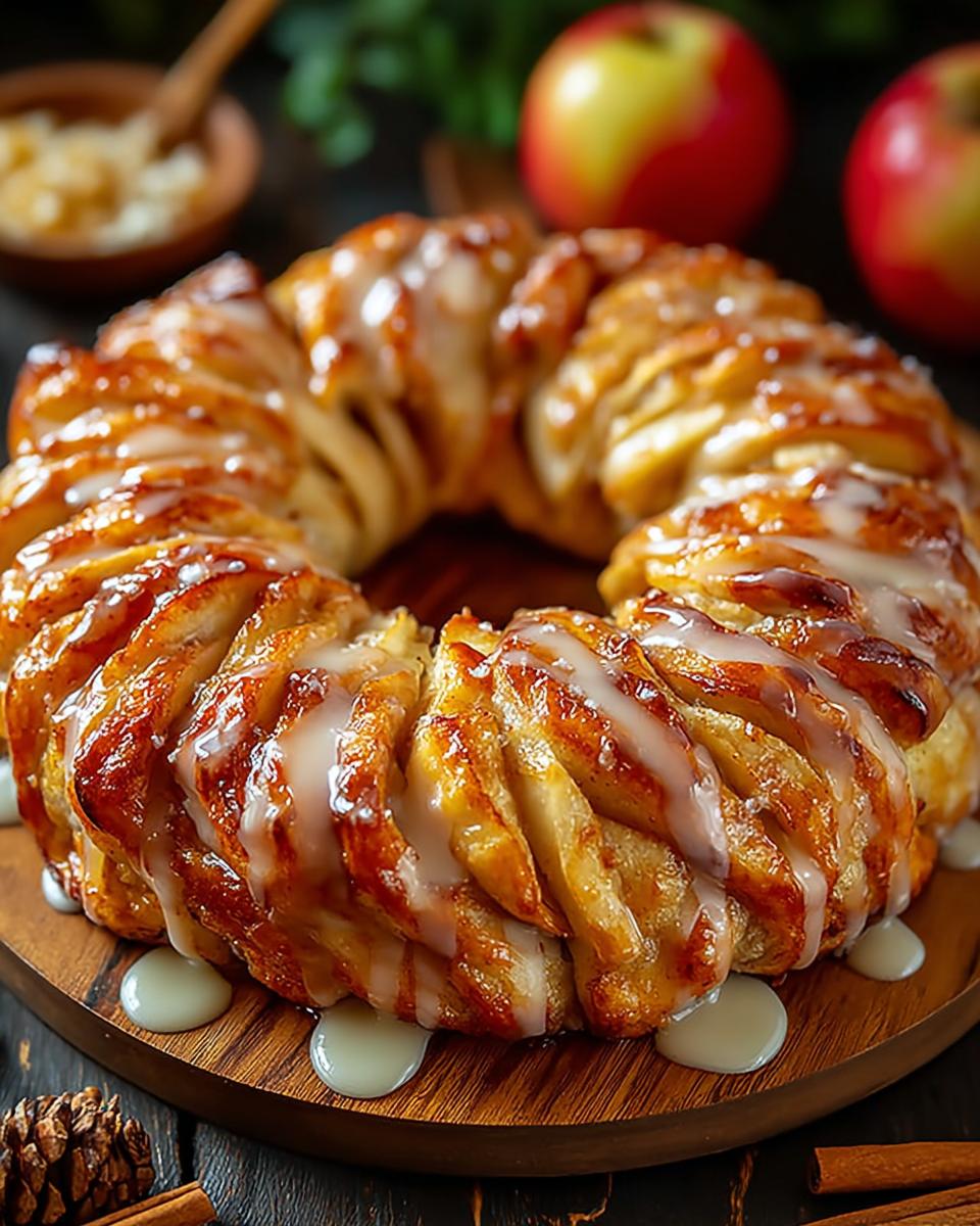 Apple Kringle with Vanilla Glaze Recipe - detail 1