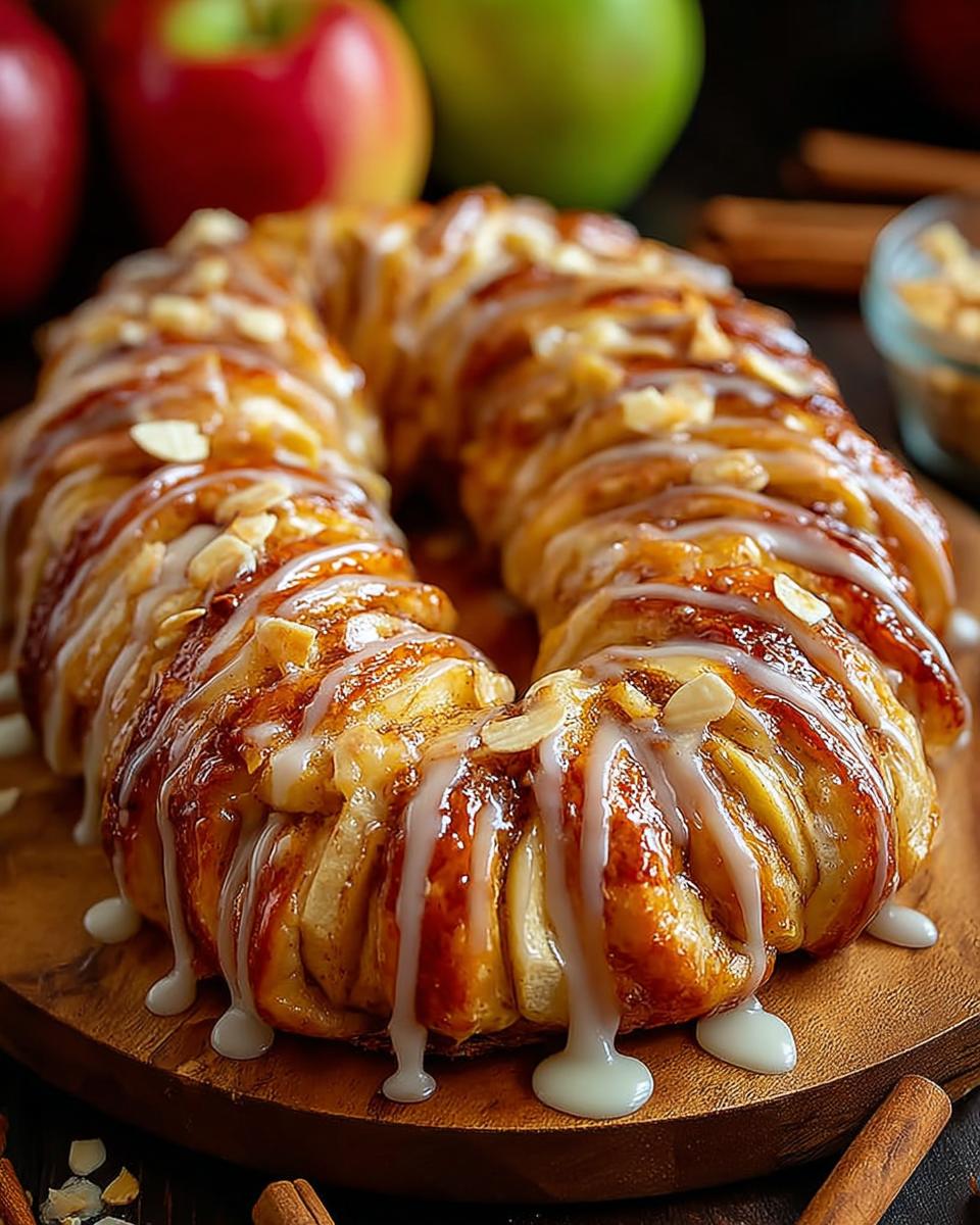 Apple Kringle with Vanilla Glaze Recipe - detail 2